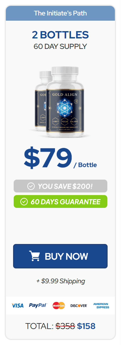 Gold Align Bottle Offer 1