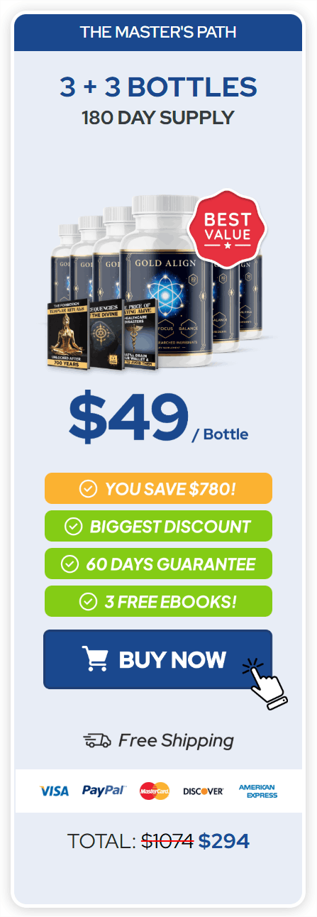 Gold Align Bottles Offer 2